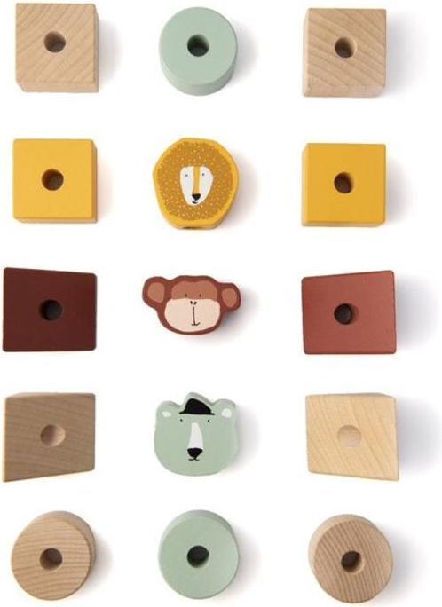 Productafbeelding Trixie Baby Houten stapelspel met dieren