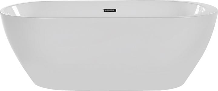 Actual product image Beliani Bath tub free-standing oval white 160 x 75 cm NEVIS (203 l, 160 cm, 75 cm)