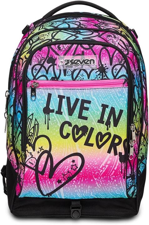 Actual product image Seven Three-Way Trolley Backpack with Removable Wheels and Adjustable Handle