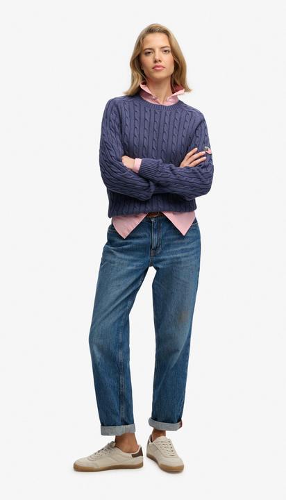 Produktbild Superdry Lässiger Damen-Pullover mit Zopfmuster (M)