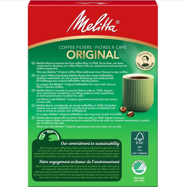 Actual product image Melitta Original 102 / 80 pieces