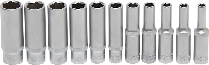 Productafbeelding BGS Steckschlüssel-Einsatz-Satz (4 mm, 5 mm, 5,5 mm, 6 mm, 7 mm, 8 mm, 9 mm, 10 mm, 11 mm, 12 mm, 13 mm)