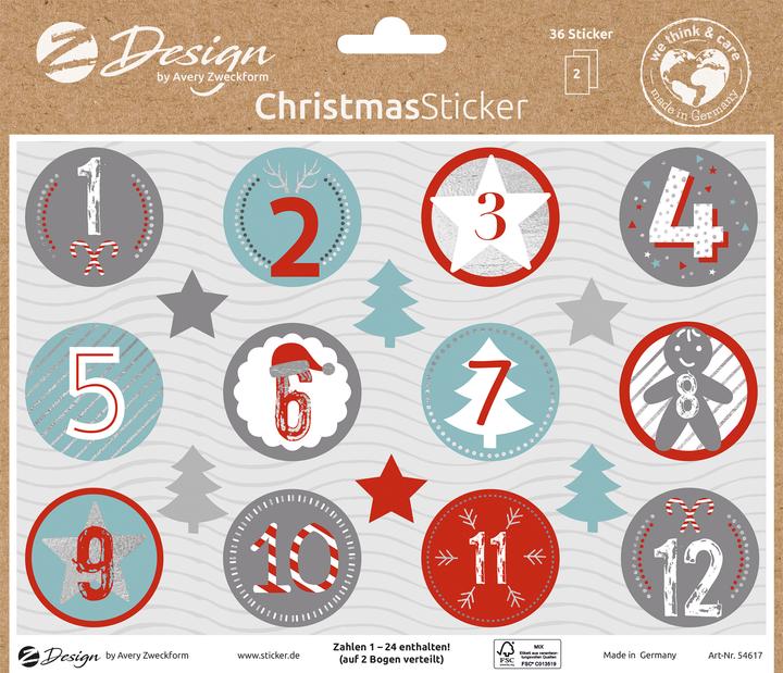 Produktbild Avery Weihnachtssticker