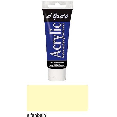 Kreul, Künstlerfarbe + Bastelfarbe, el Greco Acrylic 75ml (Elfenbein, 75 ml)
