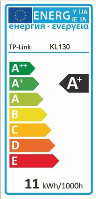 Etichetta energetica TP-Link KL130 (E26, E27, 1x)