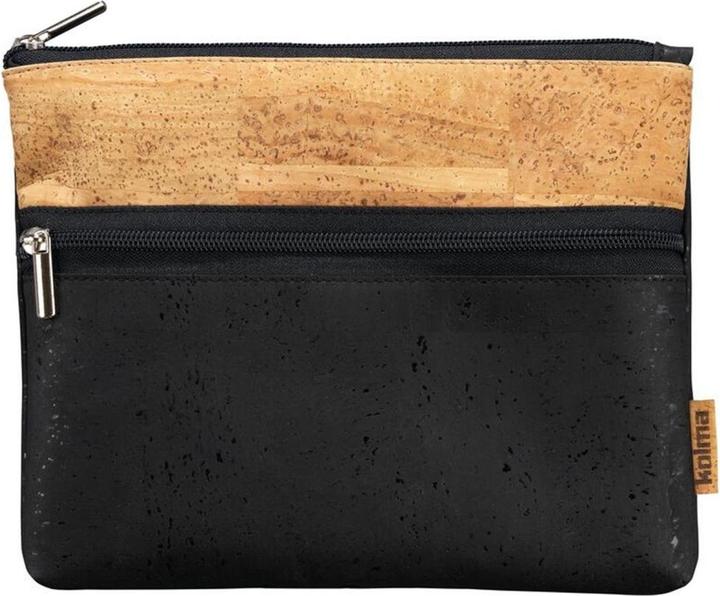 Kolma Tasche A5 Naturkork schwarz/braun