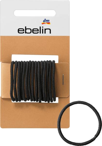 Produktbild dm ebelin Haargummis dünn schwarz (Haargummi)