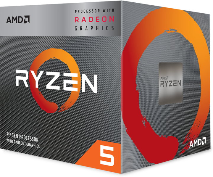 Actual product image AMD Ryzen 5 3400G (AM4, 3.70 GHz, 4 -Core)
