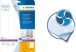 Actual product image HERMA Inkjet folder labels A4