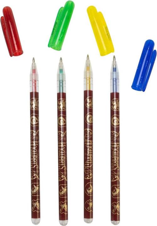 Productafbeelding Blue Sky Harry Potter - Stylos à gel avec écusson des maisons (Veelkleurig, 4 x)