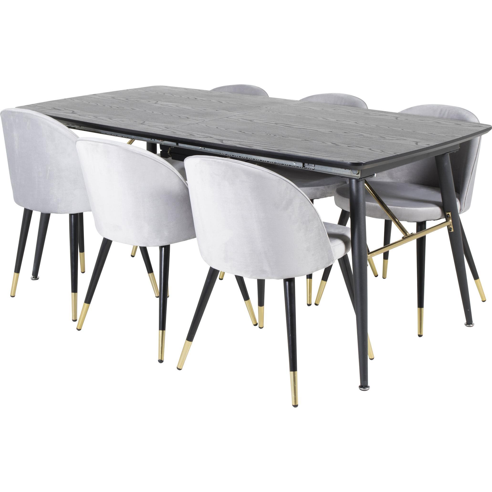 Thumbnail - Venture Home, Esstisch, Gold, Velvet