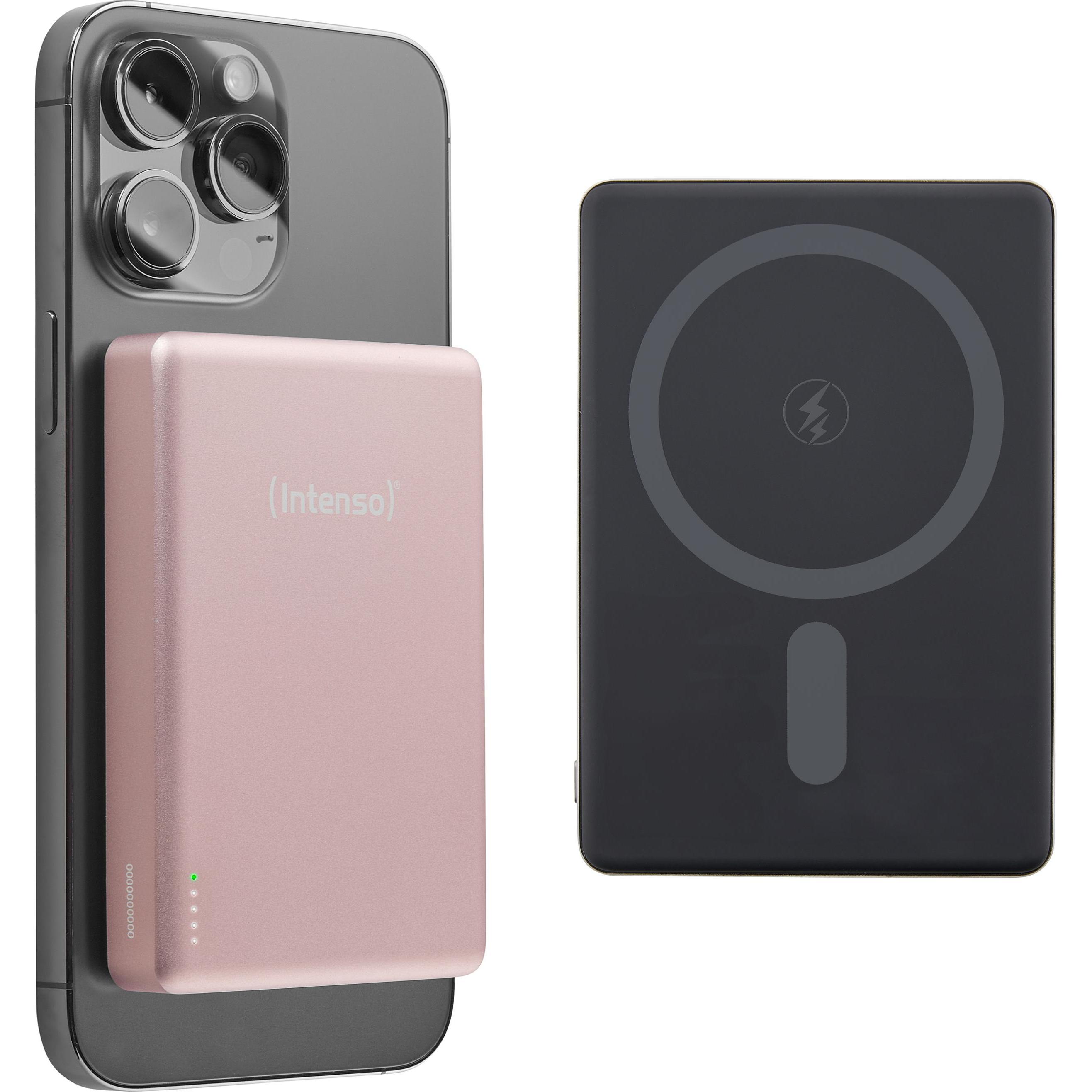 Intenso Magn. Wireless Powerbank MW10000 10000 mAh Rosé (10000 mAh), Powerbank, Rosa