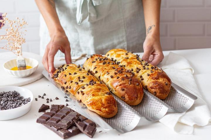 Immagine prodotto de Buyer 3 Baguette In Acciaio Inox Perfo. Lettura