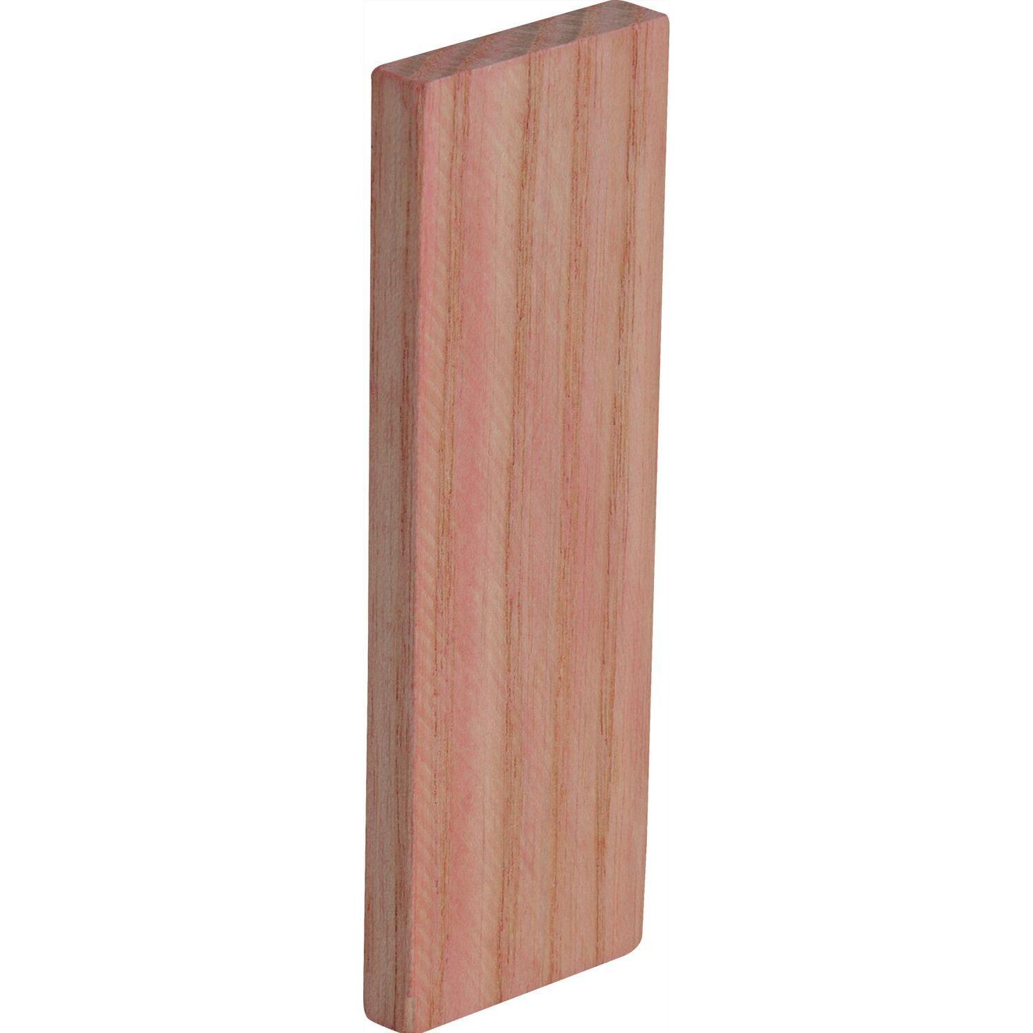 NoName, Holz, Verglasungsklötze Fensterunterleger 80x12x6 Glasklötze Esche lackiert rot