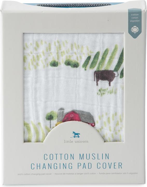 Actual product image little unicorn Changing Pad Cover (40 x 80 cm)