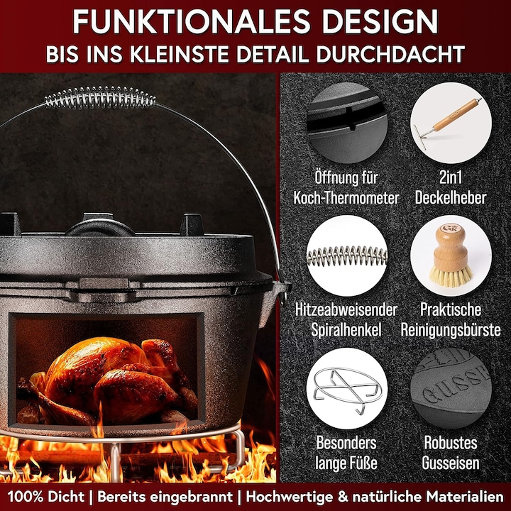 Actual product image Gusskönig Dutch Oven Set