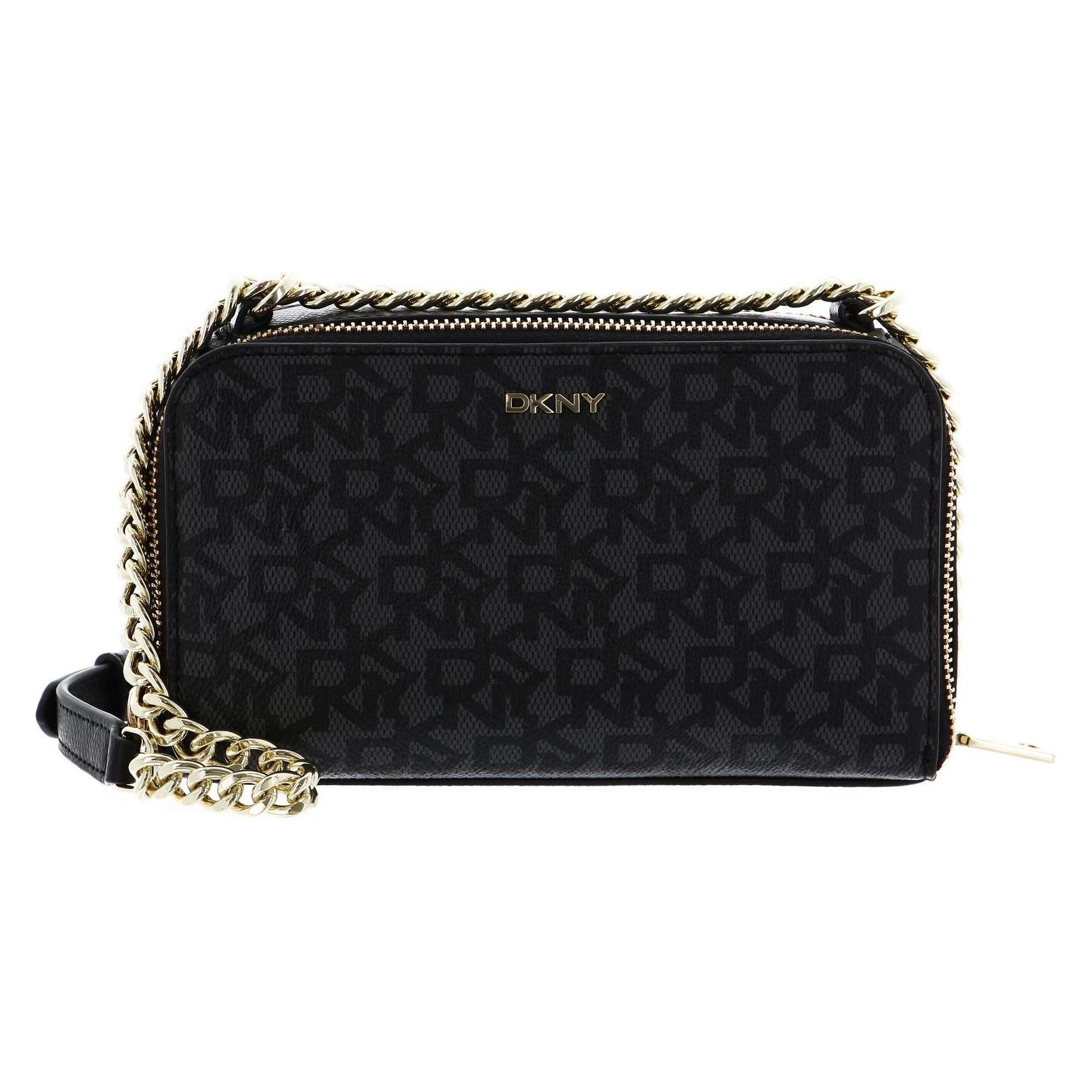 Dkny, Damen, Handtasche, Felicia Double Zip Crossbody, Mehrfarbig, Schwarz