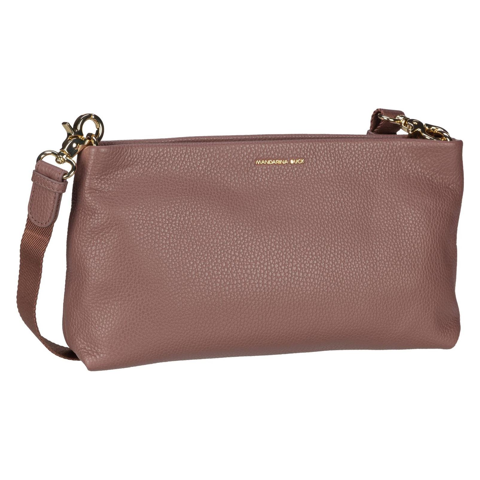 Mandarina Duck, Damen, Handtasche, Umhängetasche Mellow Leather Small Crossover FZT77, Braun