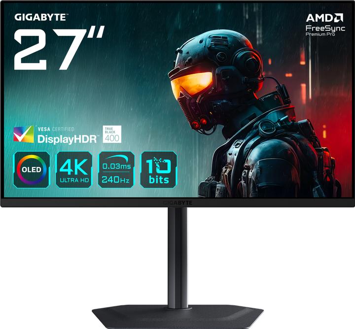 Actual product image Gigabyte MO27U2 (3840 x 2160 Pixels, 27")