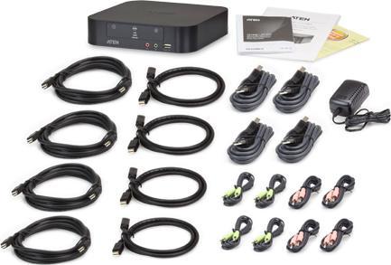 Produktbild Aten CS1944: Mini DP KVM Switch, 4 Port