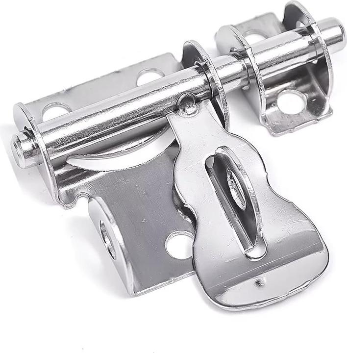 Image du produit Qmexa Stossriegel mit Sicherheitsüberfalle M3, Gartenhaus/Stall/Tor (Boulon de verrouillage droit, 1 pcs)