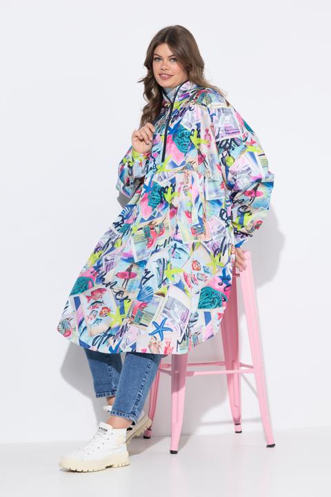 Produktbild Laurasøn Funktions-Regencape, Unisex, Print, Kapuze (One Size)