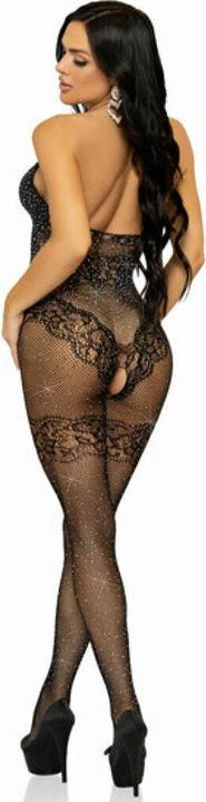 Produktbild Leg Avenue Nahtlose Fishnet-Bodystocking Einheitsgr?Sse - Schwarz (One Size)