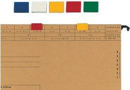 Immagine prodotto Elba Linguette colorate, in PVC, da agganciare, blu scuro per cartelle sospese verticali, dimensioni: