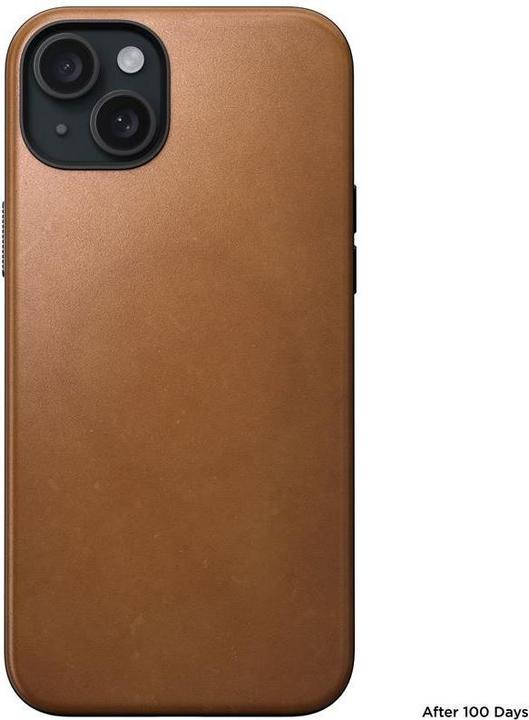 Produktbild Nomad Moderne Lederhülle für iPhone 15 Plus 6,7" Englisch Tan (Apple iPhone 15 Plus)