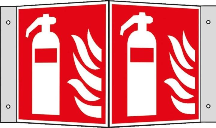 SafetyMarking Brandschutzschild "Feuerlöscher" quadratisch 26,0 x 15,0 cm