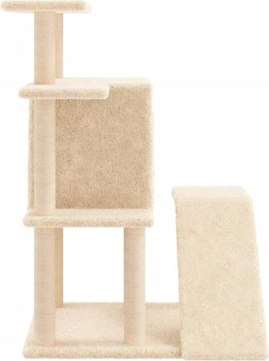 Image du produit vidaXL Kratzbaum mit Sisal-Kratzsäulen Hellgrau 97 cm,Farbe (97 cm, Gris clair)