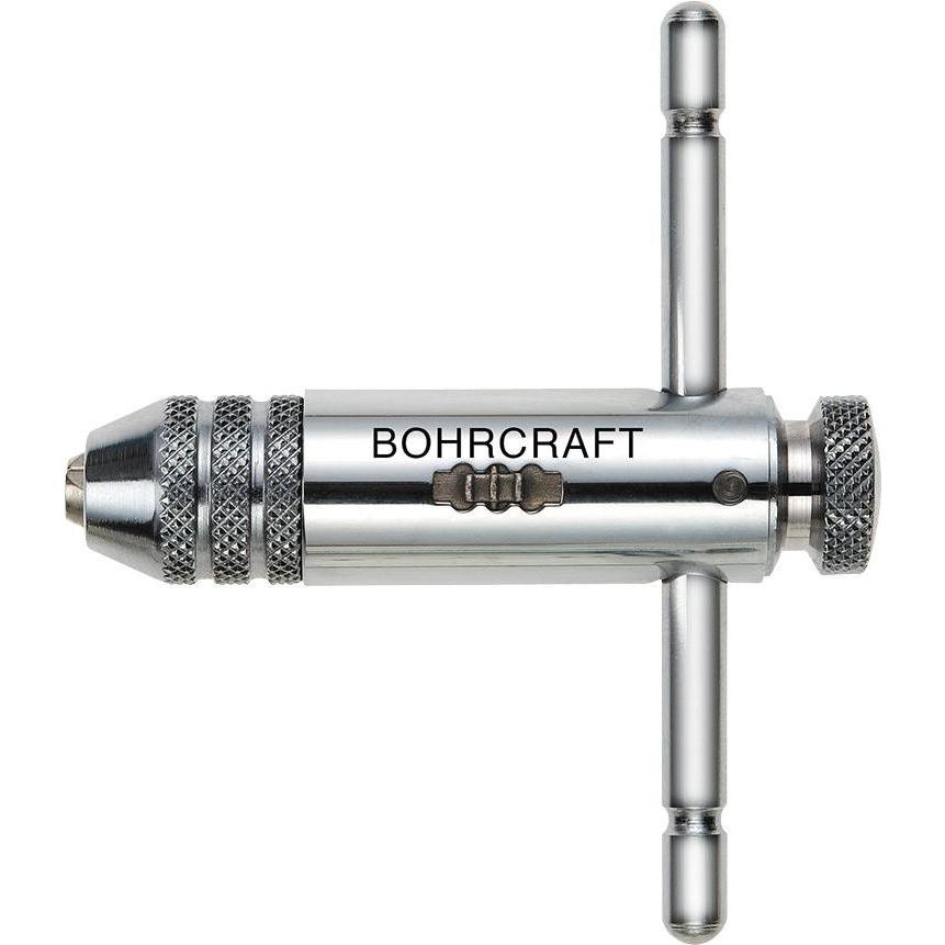 Bohrcraft, Gewindeschneider + Gewindebohrer, Werkzeughalter Zweibacken mit Knarre Gr.2 kurz Länge 100 mm