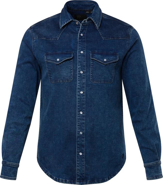 Actual product image JP1880 JP 1880 Jeanshemd FLEXNAMIC®, Denim, Langarm, Kentkragen, Modern Basic Fit (4XL)