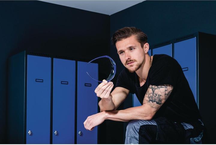 Immagine prodotto Tecwerk Schutzbrille Daylight Flex EN 166, EN 170 Bügel grau/dunkelblau, Scheibe klar Polycarbonat