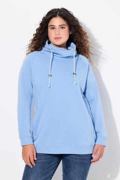 Produktbild Ulla Popken Sweatshirt, weiter Stehkragen, Taschen, Raglan-Langarm (60)