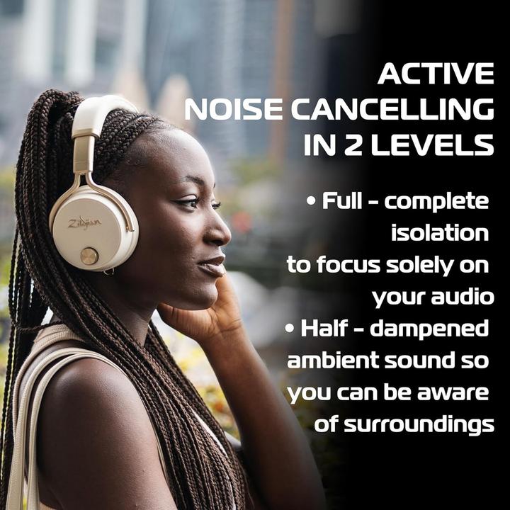 Produktbild Zildjian Over-Ear-Kopfhörer ALCHEM-E Perfect Tune Beige (ANC, 45 h, Kabelgebunden, Kabellos)