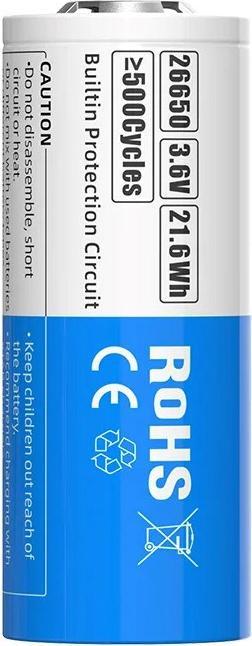 Produktbild 26650 6000mAh Akku mit Schutz (1 Stk., 26650, 6000 mAh)