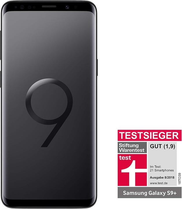 Produktbild Samsung Galaxy S9+ EU (64 GB, Midnight Black, 6.20", Hybrid Dual SIM, 4G)