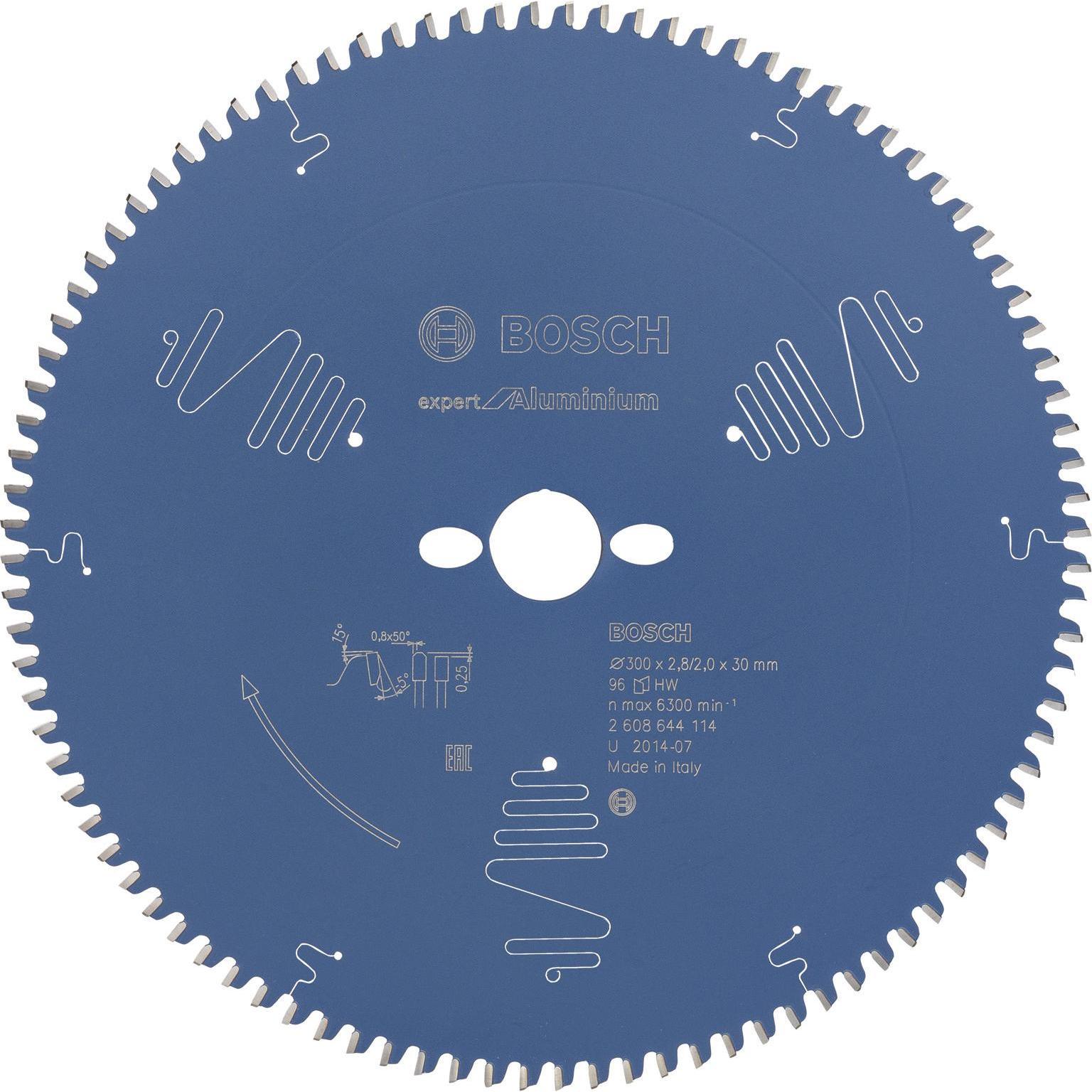 Bosch Professional Zubehör, Sägeblatt, Kreissägeblatt Expert for Aluminium, 300 x 30 x 2,8 mm, 96