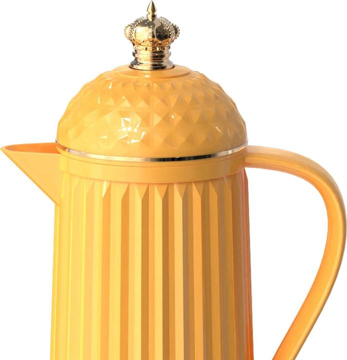 Produktbild present time Thermoskan Crown - Heldergeel - Ã˜12cm - Scandinavisch (PT4291BY) (10.48 l)