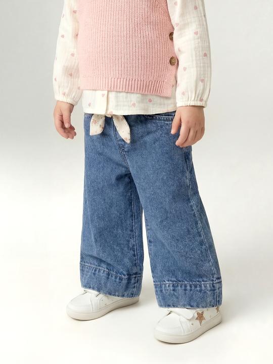 Immagine prodotto Vertbaudet Weite Baby Hose mit Bindegürtel (68)