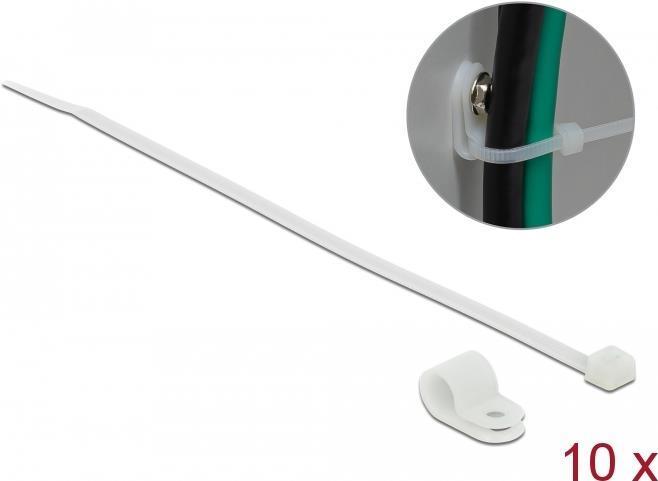 Actual product image Delock Cable tie kit - 20 cm - white (200 mm, 10 pcs.)