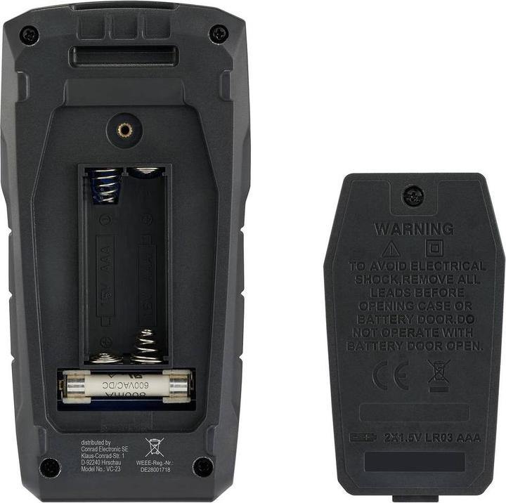 Produktbild Voltcraft VC-23 Hand-Multimeter kalibriert (ISO) digital CAT III 600 V Anzeige (CAT III 600V)