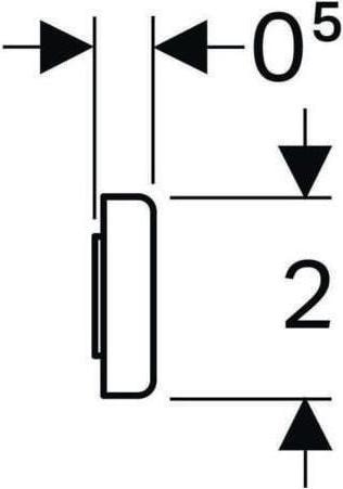 Produktbild Geberit Magnethalter selbstklebend (1 x)