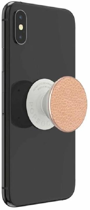 Actual product image PopSockets Pebbled Vegan Leather Rose Gold (2nd Gen, Interchangeable)