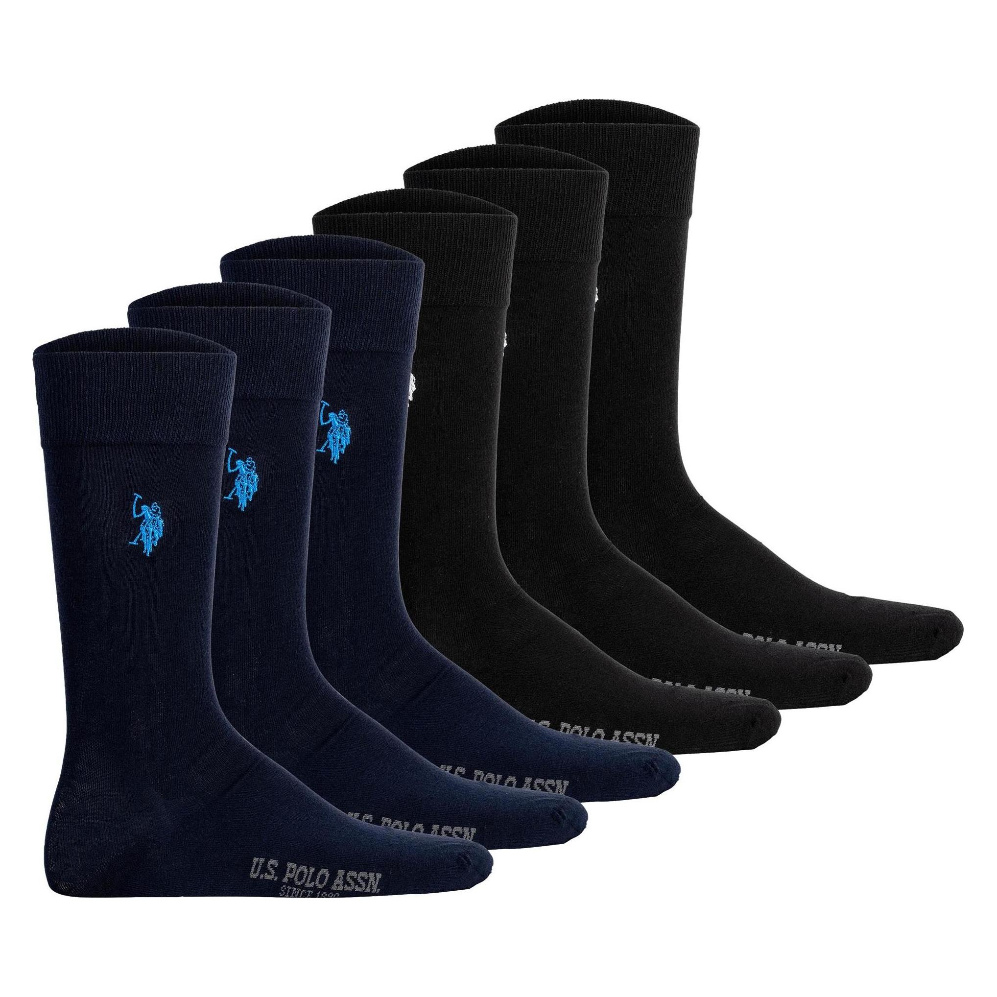 U.S. Polo, Herren, Socken, Men Bussinesocks 6 Pack, Mehrfarbig, (6er Pack, 43 - 46)