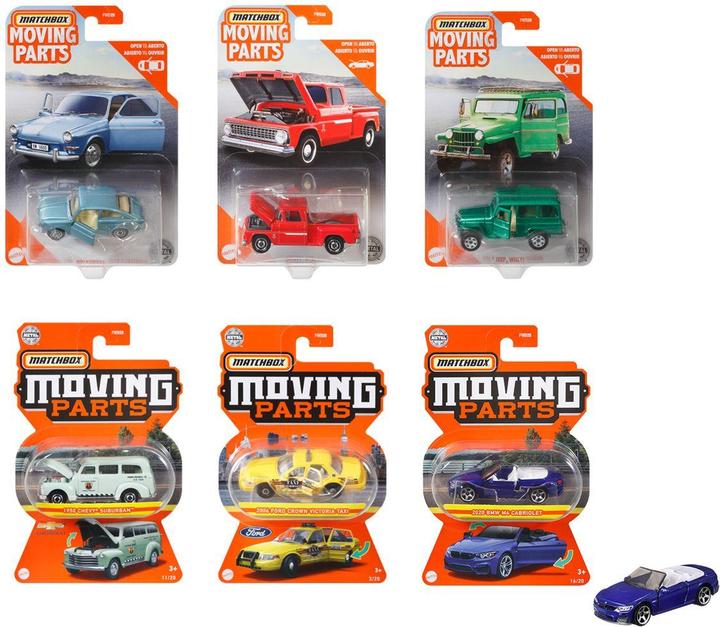 Produktbild Matchbox Autos mit beweglichen Teilen Sortiment