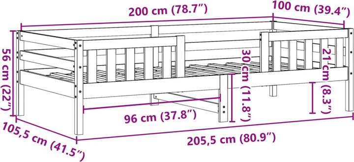 Produktbild vidaXL Kostandin (100 x 200 cm)
