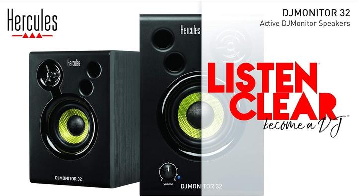 Productafbeelding Hercules DJ Monitor 32 (Actief, Passief, Paar, 2x 15 W)