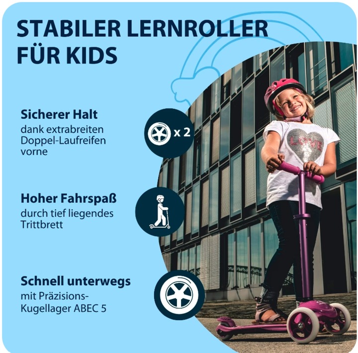 Productafbeelding Hudora Scooter blauw FlitzKids
